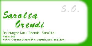 sarolta orendi business card